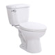 ANZZI Kame 2-piece 1.28 GPF Single Flush Elongated Toilet in White