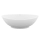 ANZZI Ala 6.2 ft. Solid Surface Center Drain Freestanding Bathtub in Matte White