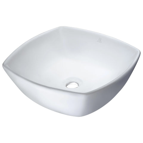 Deux Series Ceramic Vessel Sink in White