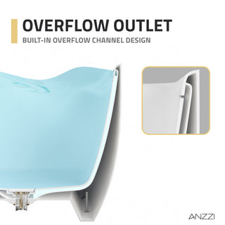 67 in. x 32 in. Rectangle Freestanding Stone Resin Deep Soaking Flat-Bottom Bathtub with Center Drain