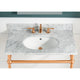 Verona 34.5 in. Console Sink with Carrara White Counter Top
