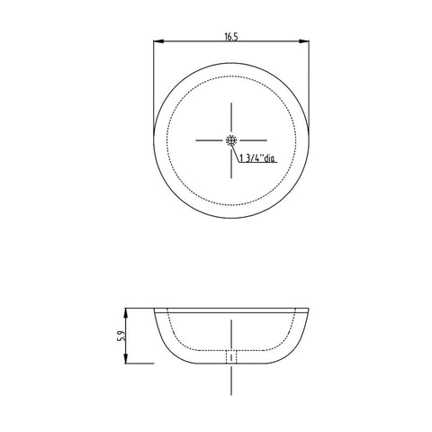 ANZZI Gardena Series Deco-Glass Vessel Sink