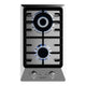12 in. Gas Cooktop in Stainless Steel with 2 Burners, Gas Regulator and LP Kit