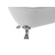 FT-AZ902a - ANZZI Pegasus 5 ft. Claw Foot One Piece Acrylic Freestanding Soaking Bathtub in Glossy White