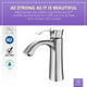 ANZZI Rhythm Series Single Hole Single-Handle Mid-Arc Bathroom Faucet