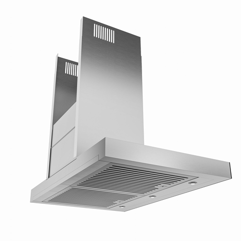 ANZZI 36-Inch 600 CFM 3-Speed Stainless Steel Wall Mount Convertible Residential Range Hood with LED Lamp