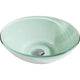 Sonata Series Deco-Glass Vessel Sink with Harmony Faucet