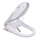 Smart Bidet Seat with Auto Lid, Heated, Warm Water, Air Dryer, Self Cleaning, Lady Wash, Deodorizer, and Classic Remote