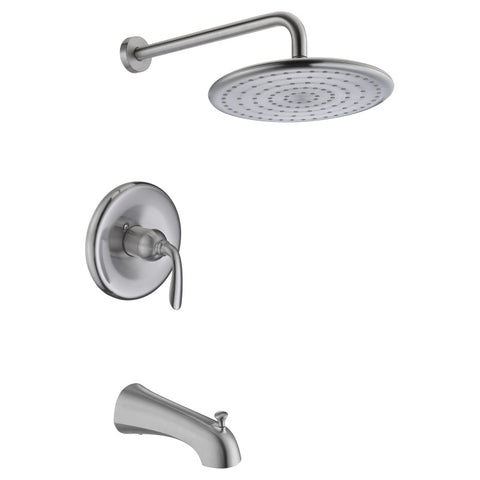 SH-AZ032BN - ANZZI Meno Series Single-Handle 1-Spray Tub and Shower Faucet in Brushed Nickel