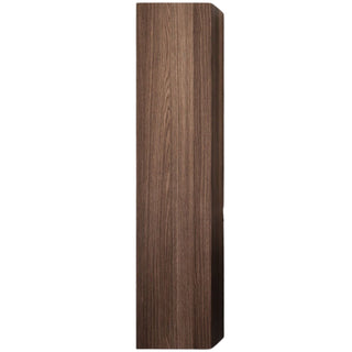 55 in H x 12 in W Bath Vanity Side Cabinet in Dark Brown