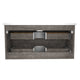 39 in. W x 20 in. H x 18 in. D Bath Vanity Set in Rich Gray with Vanity Top in White with White Basin and Mirror