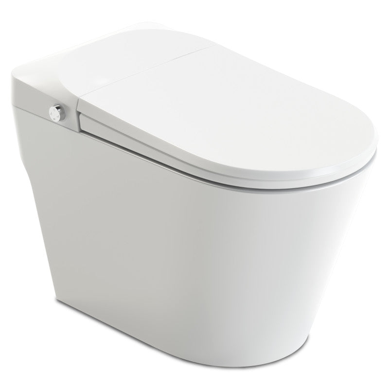 ANZZI ENVO Echo 1.28GPF Elongated Smart Toilet Bidet in White with Auto  Open, Auto Close, Auto Flush, and Heated Seat