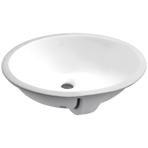 LS-AZ110 - ANZZI Rhodes Series 17 in. Ceramic Undermount Sink Basin in White