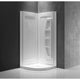 SW-AZ006WH - ANZZI Gradient 36 in. x 36 in. x 74 in. 2-piece DIY Friendly Corner Shower Surround in White