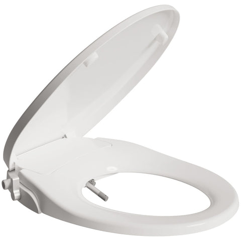 Kanin Takke bølge Troy Series Non-Electric Bidet Seat for Toilets in White with Dual Nozzle,  Built-In Side Lever and Soft Close – ANZZI