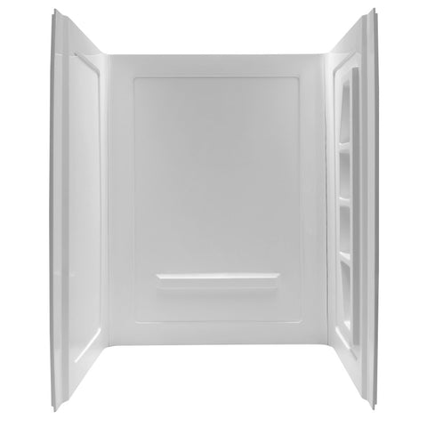 SW-AZ010WH - ANZZI Forum 60 in. x 36 in. x 74 in. 3-piece DIY Friendly Alcove Shower Surround in White