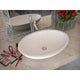 Maine 1-Piece Solid Surface Vessel Sink with Pop Up Drain