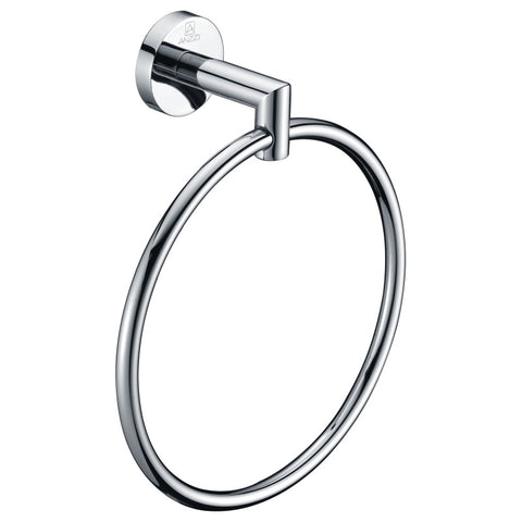 AC-AZ009 - ANZZI Caster 2 Series Towel Ring in Polished Chrome