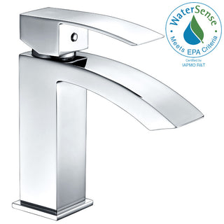 L-AZ037 - ANZZI Revere Series Single Hole Single-Handle Low-Arc Bathroom Faucet in Polished Chrome