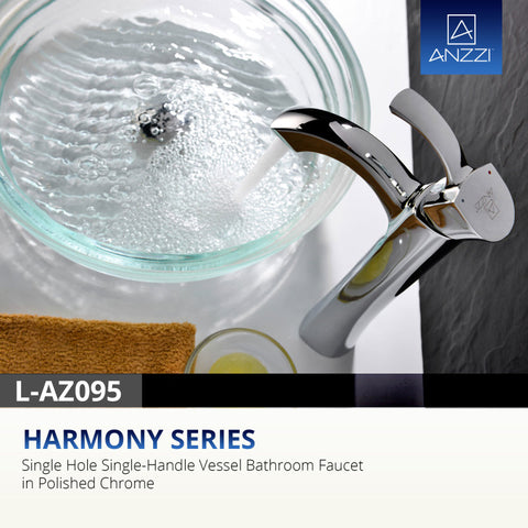 Harmony Series Single Hole Single-Handle Vessel Bathroom Faucet