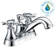 L-AZ006 - ANZZI Major Series 4 in. Centerset 2-Handle Mid-Arc Bathroom Faucet in Polished Chrome