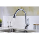 KF-AZ031 - ANZZI Accent Series Single-Handle Pull-Down Sprayer Kitchen Faucet in Polished Chrome