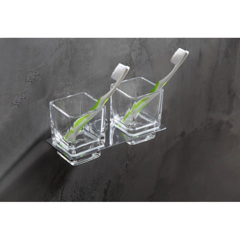 Caster 3 Series Dual Toothbrush Holder