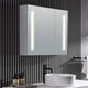 Ether 28 in. x 32 in. Frameless LED Mirror Bathroom Cabinet