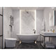 FT-AZ508 - ANZZI Ala 6.2 ft. Solid Surface Center Drain Freestanding Bathtub in Matte White