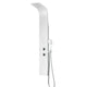 SP-AZ055 - ANZZI Arena Series 60 in. Full Body Shower Panel System with Heavy Rain Shower and Spray Wand in White