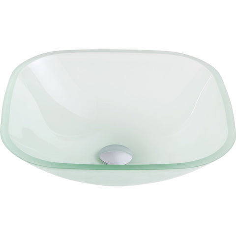 LS-AZ081 - ANZZI Vista Series Deco-Glass Vessel Sink in Lustrous Frosted Finish
