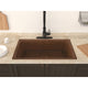 Gilbert Drop-in Handmade Copper 31 in. 0-Hole Single Bowl Kitchen Sink