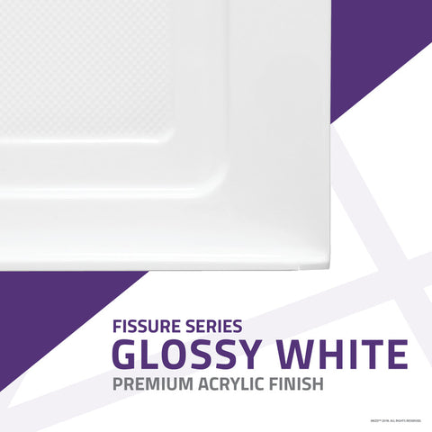 Fissure Series 48 in. x 36 in. Shower Base in White