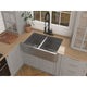 SK-022 - ANZZI Bengal Farmhouse Handmade Copper 33 in. 50/50 Double Bowl Kitchen Sink in Hammered Nickel