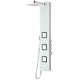 SP-AZ032 - ANZZI Leopard Series 60 in. 3-Jetted Full Body Shower Panel with Heavy Rain Shower and Body Jets and Spray Wand in White