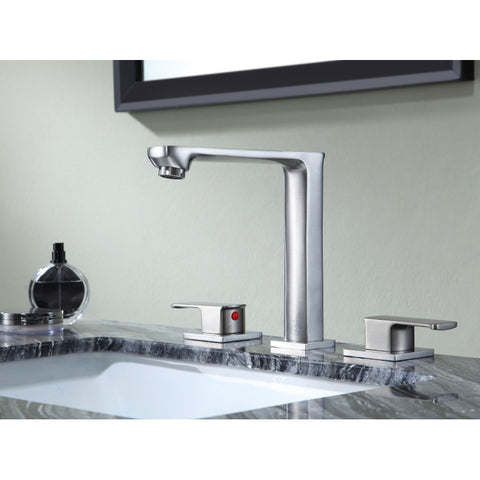 Alpine 8 in. Widespread 2-Handle Bathroom Faucet in Brushed Nickel