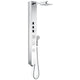 SP-AZ015 - ANZZI Lann 53 in. 3-Jetted Full Body Shower Panel with Heavy Rain Showerhead and Spray Wand in Chrome