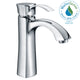 L-AZ013 - ANZZI Rhythm Series Single Hole Single-Handle Mid-Arc Bathroom Faucet in Polished Chrome