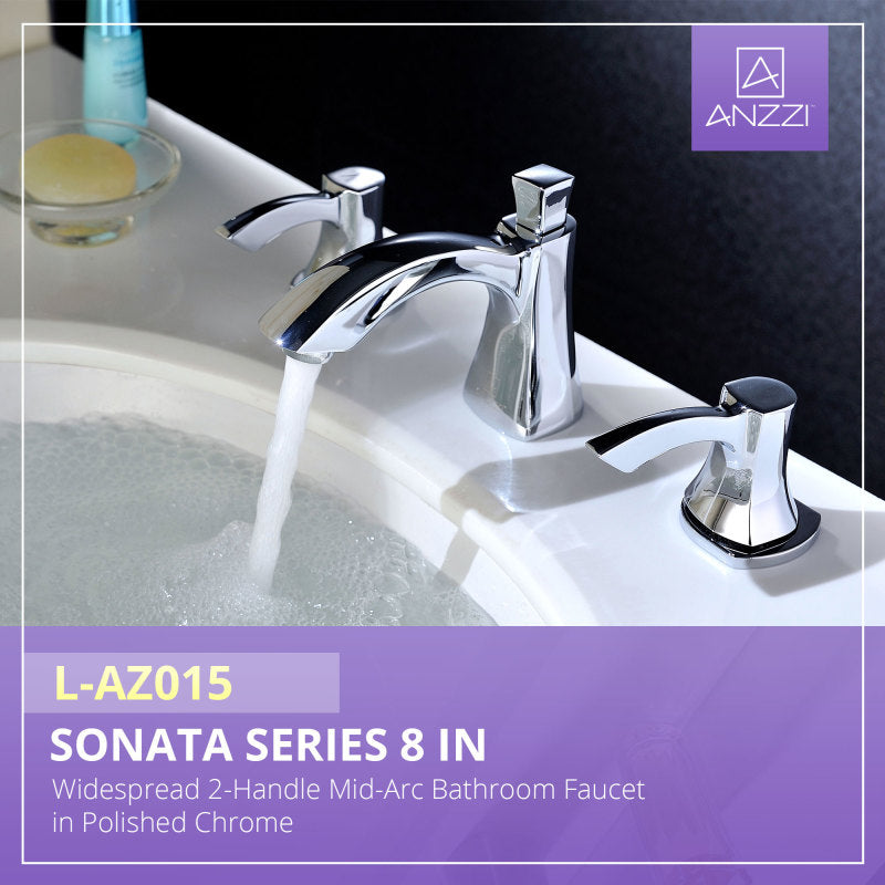 L-AZ015 - ANZZI Sonata Series 8 in. Widespread 2-Handle Mid-Arc 