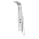 SP-AZ037 - ANZZI Vanzer 52 in. Full Body Shower Panel with Heavy Rain Shower and Spray Wand in Brushed Steel